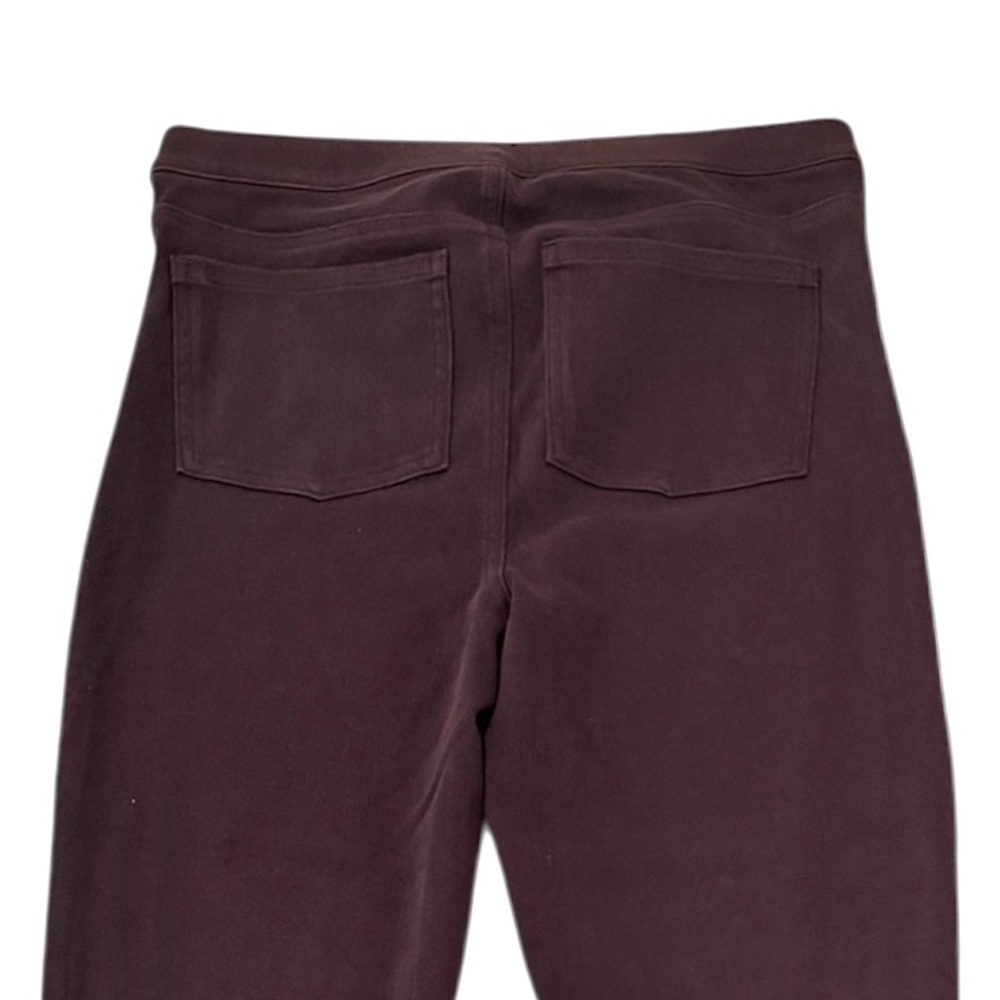 Spanx Jean-ish Burgundy Ankle Length Leggings Stretch Tummy Control Size XL NWT - Picture 5 of 12